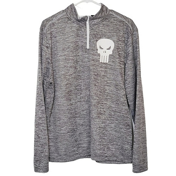 Marvel Other - Marvel Punisher 1/4 Zip Pullover Size M (38/40) *7101